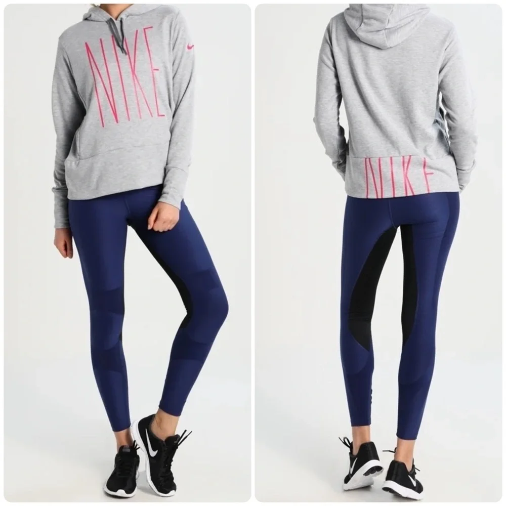 Nike Women's Dri-FIT Performance Gray Sporty Active Pullover Hoodie Size Medium